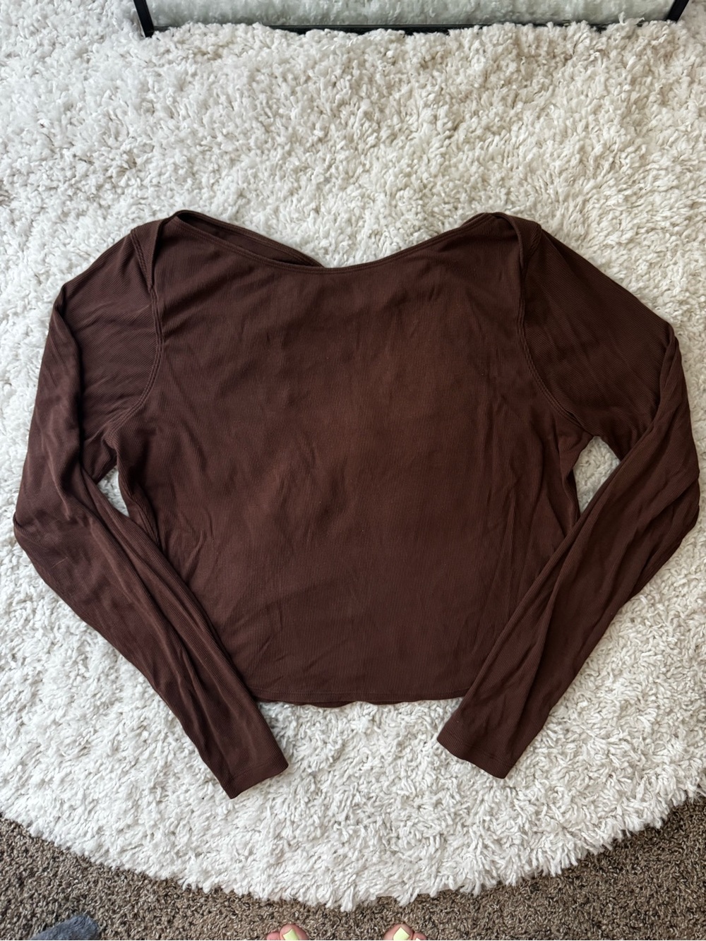 lululemon athletica Brown Long-Sleeve Women's Top